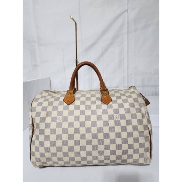 Louis Vuitton Handbags - SOLD***Authentic LOUIS VUITTON Damier Azur Speedy 35 Hand Bag Brown/Cream